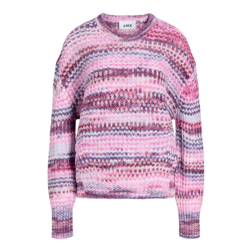 JJXX Womens/Ladies Space Dye Textured Knit Pullover / Purple Rose